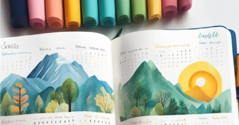 Bullet Journal Calendar Ideas | Best Setup for 2024