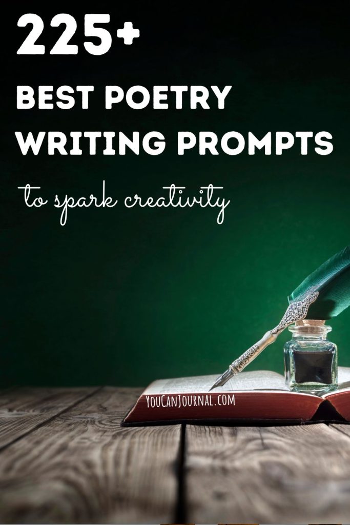 225+ Best Poetry Writing Prompts to Spark Creativity