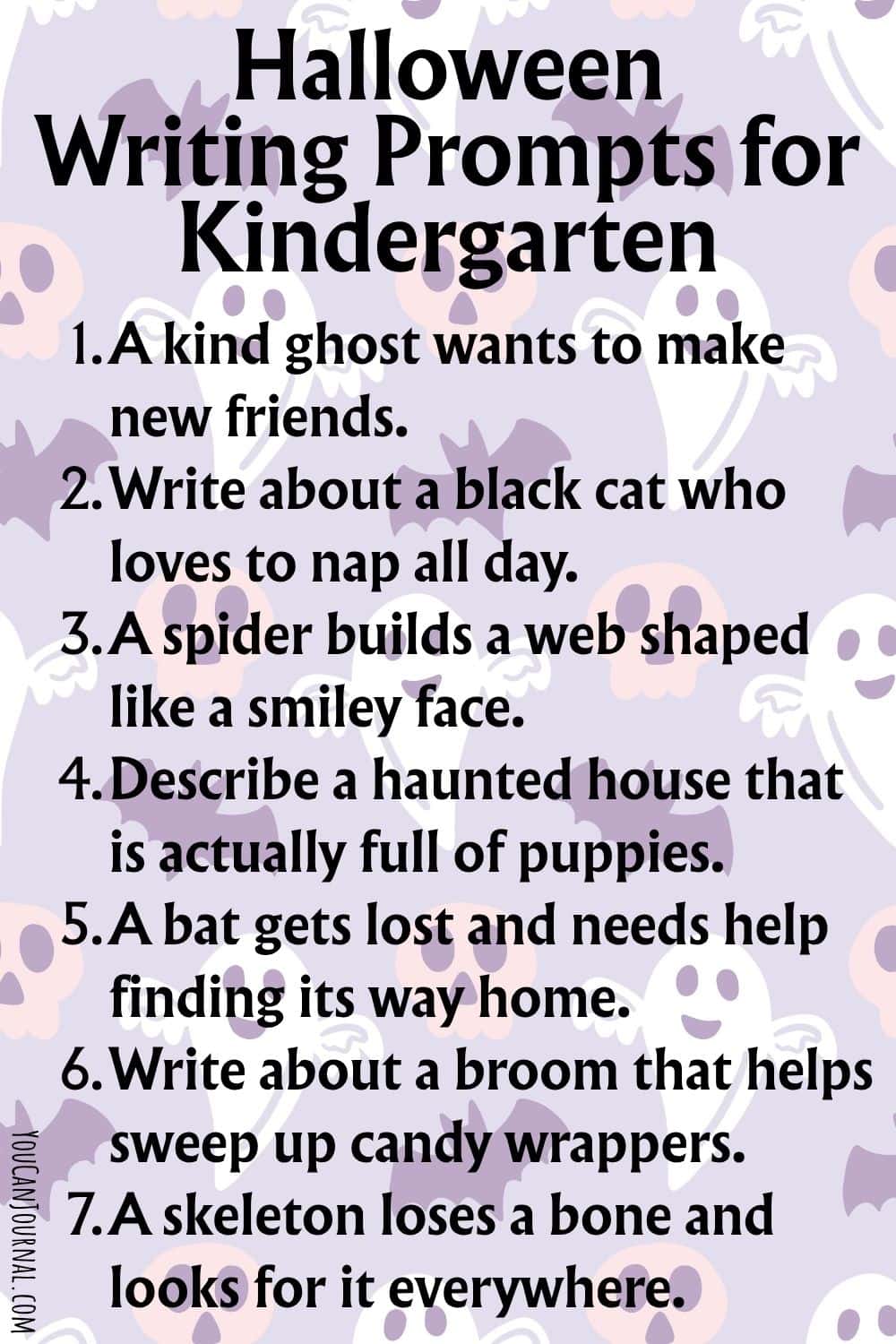 60+ Halloween Writing Prompts for Kindergarten Fun