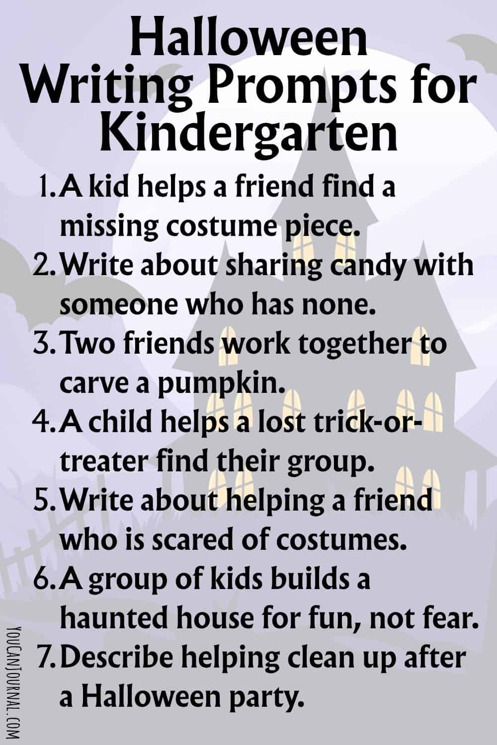 60+ Halloween Writing Prompts for Kindergarten Fun